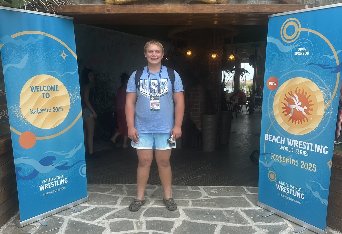Best of Luck to Bluejay Senior Clayton Whitenight this weekend! 

Clayton’s representing Team USA at the 2025 U20 Beach Wrestling World Championships in Katerina, Greece.