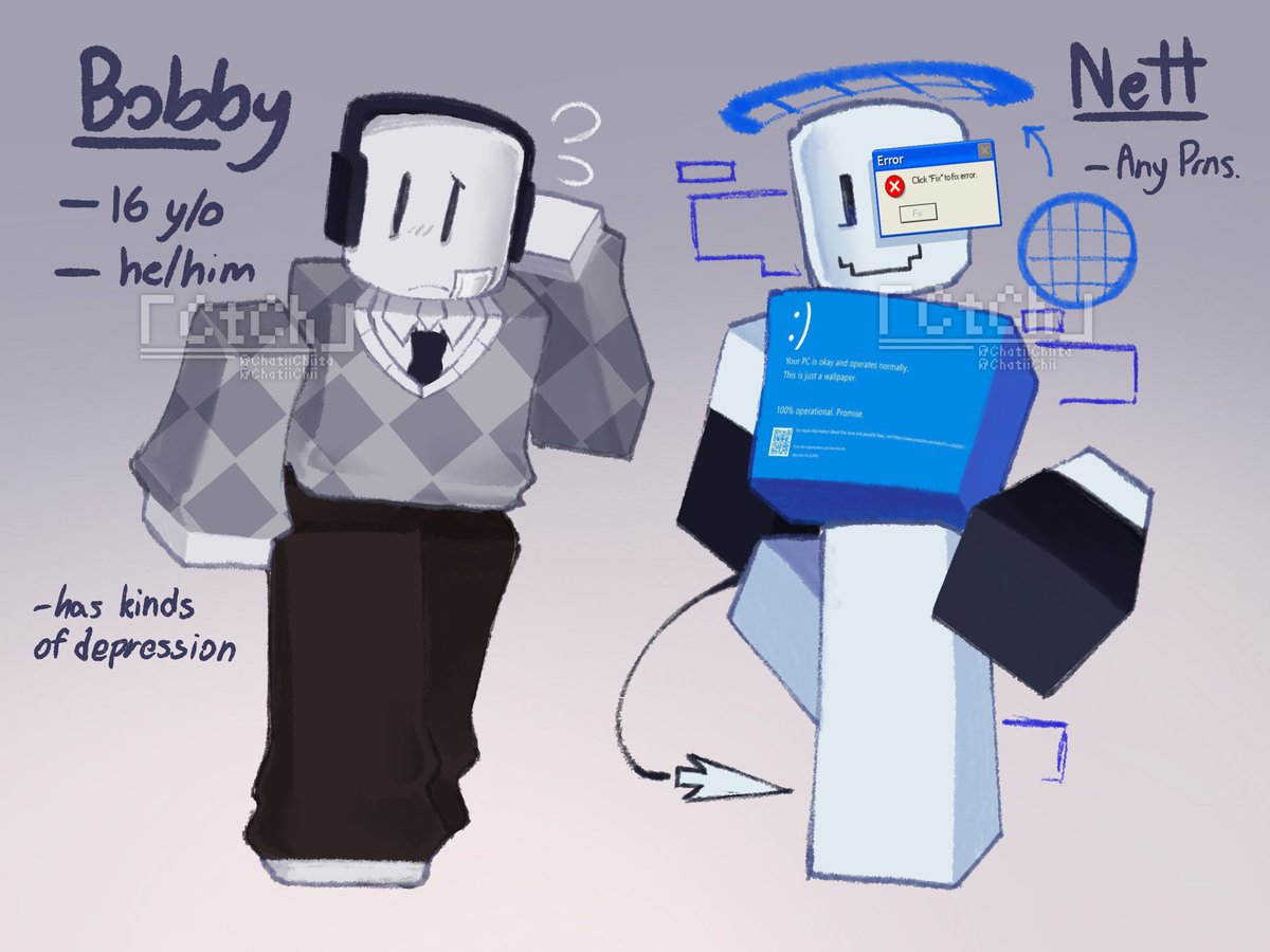 ChatiiChiita's tweet image. Fuck it, roblox oc time!1!1!1
#robloxoc