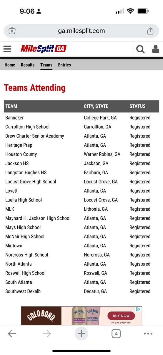 With 20 teams registered we have 5 spots available for 26 <a href="/BimaSport/">Bima Sport</a> North Atlanta Invitational. Contact me at Bryce.doe@aps12.org for the password.
