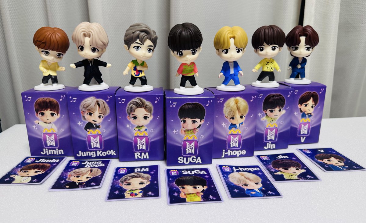 NYC現地購入BTS マクドナルド ハッピーセット フィギュア 7体コンプリート ゆー/ᐠ ̞ ‸ ̞ᐟ🥢 (@yoonkook_9139): 