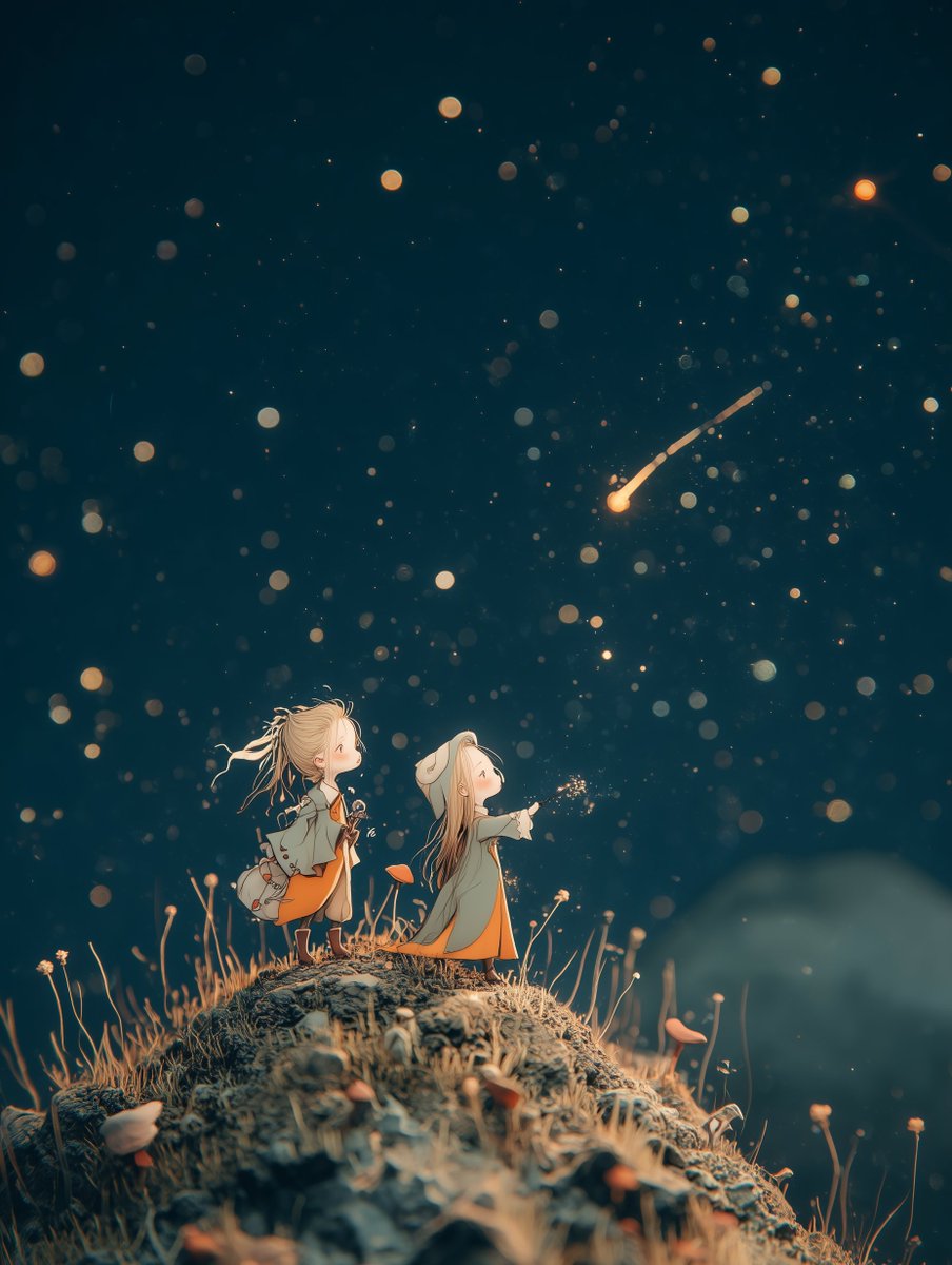 星に願いを𖤐  ̖́-
日曜日晴れますように！