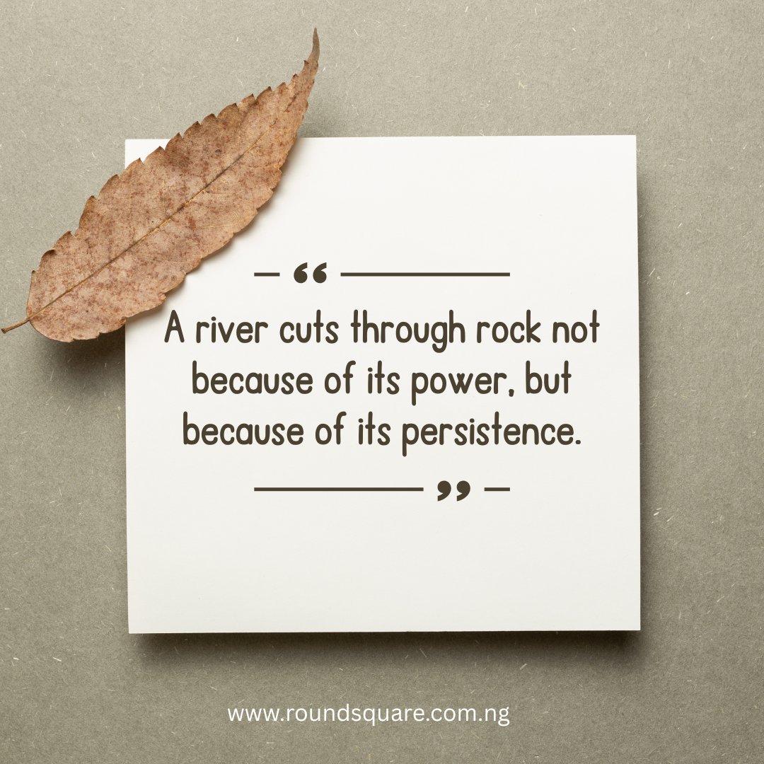 Roundsquareng's tweet image. Persistence turns the impossible into the achievable.
#StayPersistent #NeverGiveUp
#ConsistencyWins #PerseverancePays
#KeepPushing #SmallStepsBigImpact
#UnstoppableMindset #StrengthInPersistence