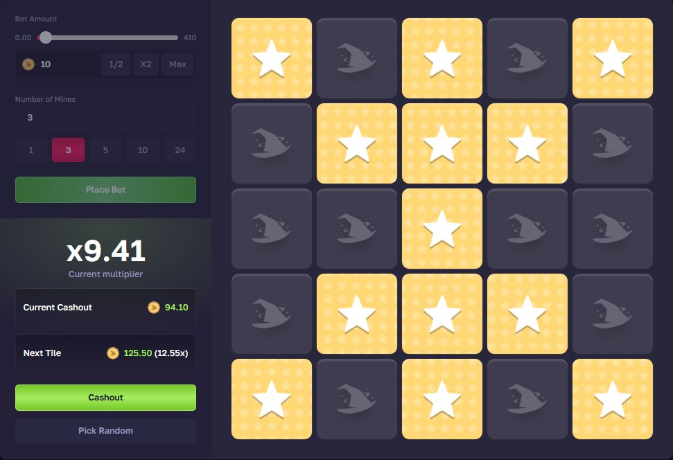 RustMagicCom's tweet image. My personal favorite pattern when playing mines 💣

Drop yours and RT for a chance at some balance :)