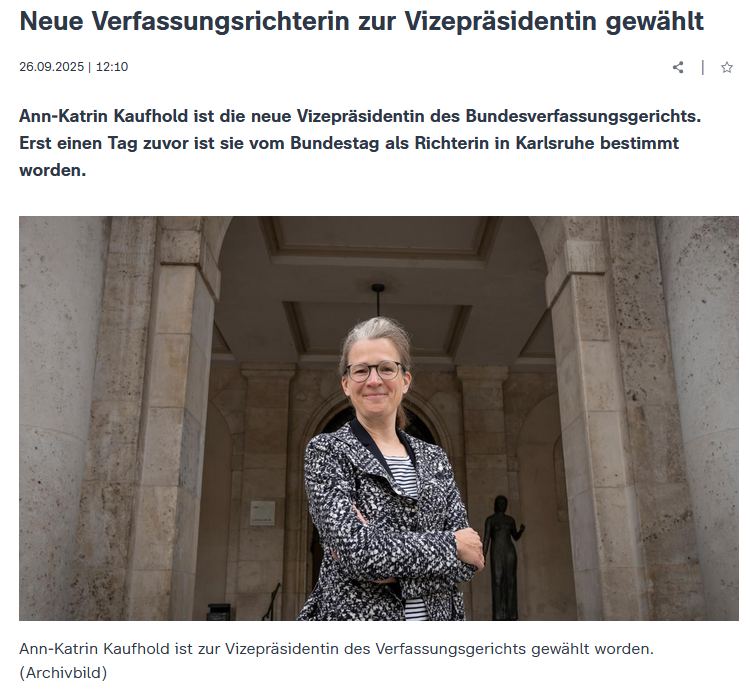 Der SPD-Putsch zur Aushebelung der Gewaltenteilung in Deutschland läuft nun planmäßig weiter. Auf das Bundesverfassungsgericht wird man sich wohl bald nicht mehr verlassen können, wenn es um die Verteidigung unserer freiheitlich-demokratische Grundordnung geht.