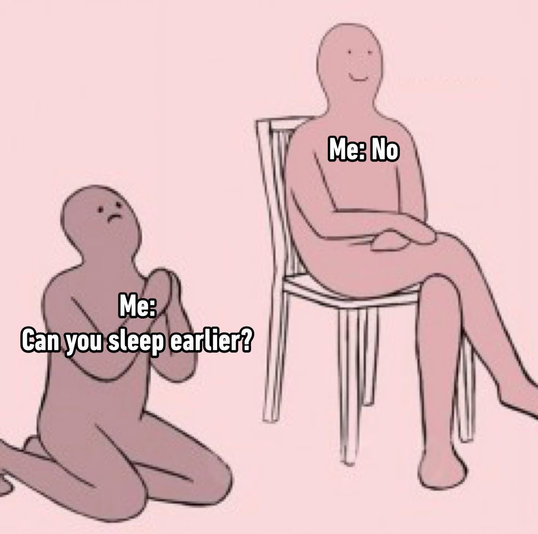 9GAG's tweet image. cause I have revenge bedtime procrastination