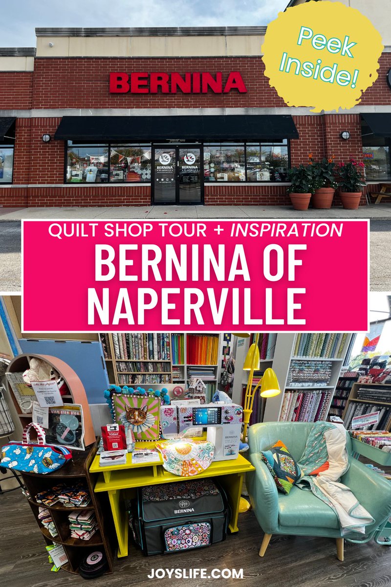 itsjoyslife's tweet photo. Visited Bernina of Naperville 🧵✨ The creative displays + design spark so many ideas for quilting. Part of my Quilt Shop Tours - peek inside:
👉 https://t.co/Za5vSAhXuC
#QuiltShopTours #Bernina #QuiltingCommunity @BerninaOf https://t.co/l0T0bTnQzp