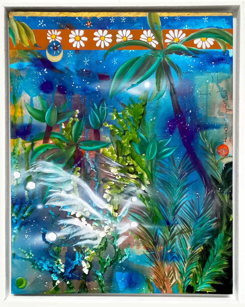 TransientLabs's tweet image. &apos;Pho&amp;amp;Nyx&apos; by @albertoballocca

Physical included!
Oil, pigments, enamels, pastels, acrylics, and airbrush on canvas. 31.4&quot;x23.6&quot;

0.8e buy now