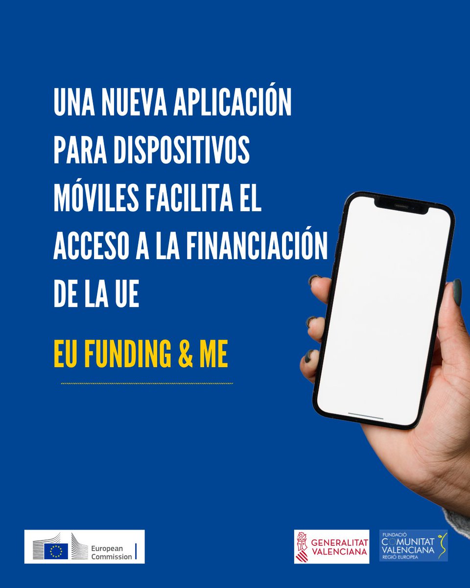 La Comisión Europea ha lanzado la aplicación “EU funding &amp; me”, una nueva forma de descubrir y explorar oportunidades de financiación de la Unión Europea desde el teléfono móvil.
commission.europa.eu/news-and-media…
