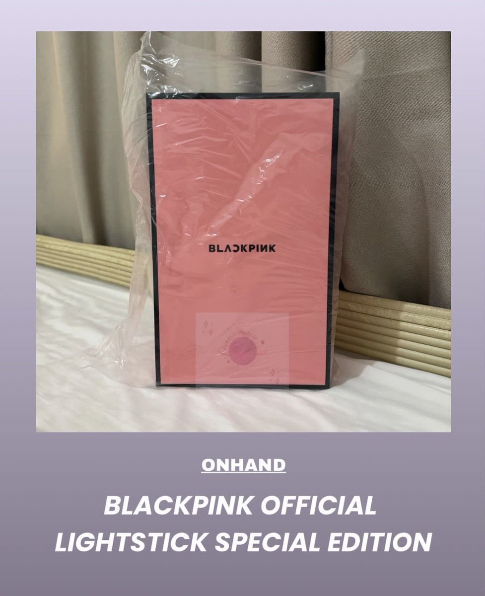 ipurpleumerch's tweet image. wts/lfb

Blackpink Official Lightstick Special Edition

ONHAND

Php 2,600 PAYO

Last 4 slots

#BLACKPINK_WORLDTOUR2025 #BLACKPINK_DEADLINE