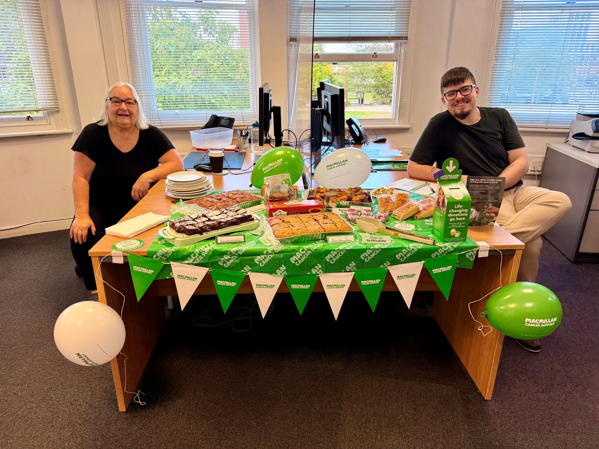☕🍰 The Clockwise team rolled up their sleeves (and tucked into plenty of cake!) for our Macmillan Coffee Morning today.

It was a great chance for staff to come together over a brew and a slice, while raising funds for the amazing work Macmillan do.

#MacmillanCoffeeMorning