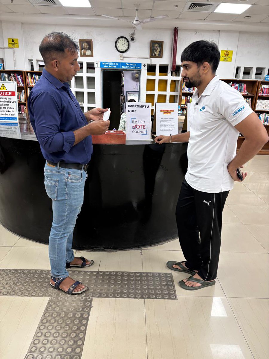 TSCSLibrary's tweet image. Impromptu Quiz and book display organised in the Library today on the theme ‘Electoral Literacy- Every Vote Counts’ #ElectoralLiteracy @RrrlfKolkata