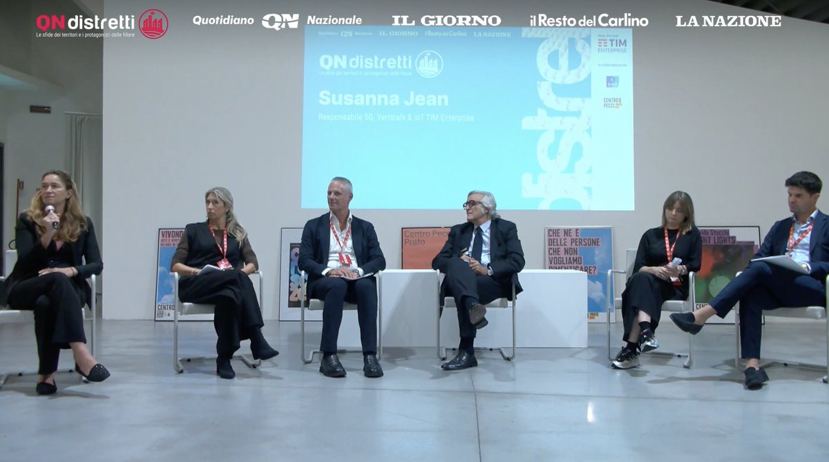 TIM_Enterprise's tweet image. 🎙 Ieri Susanna Jean, Responsabile 5G, Verticals &amp;amp; IoT #TIMEnterprise, è intervenuta a “Tessile contemporaneo: filiere, innovazione, futuro”, a cura di @qnazionale mostrando i casi concreti con cui stiamo ridefinendo i processi produttivi grazie alla #DigitalTransformation.

💡…