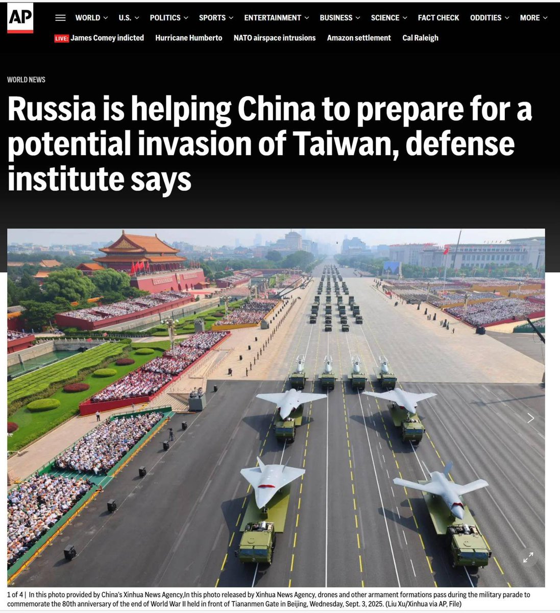 blackmoon_group's tweet photo. The third information knockout today regarding Russian-Chinese plans to attack Taiwan and Xi Jinping's launch of a major war in the Indian and Pacific Ocean region was delivered by the global news agency Associated Press News.
https://t.co/rw3comiVwo

After analysing the findings of a study by experts at the Royal United Services Institute (RUSI) and materials obtained by hackers from the Black Moon group, AP journalist Emma Burrows expressed the opinion that Russia is China's accomplice in starting this major war.    

@_FriedrichMerz @Markus_Soeder @zdfmagazin @heuteshow @TinaHassel @dwnews @POTUS @realDonaldTrump @BILD @IsraeliPM @EmmanuelMacron @tagesschau @RolandTichy @welt @derspiegel @SZ @DasErste @AFP @ZDFheute @J_Todenhoefer @ARD_Presseclub @AlexanderSoros @AFP @CNN @elonmusk @BBCSteveR