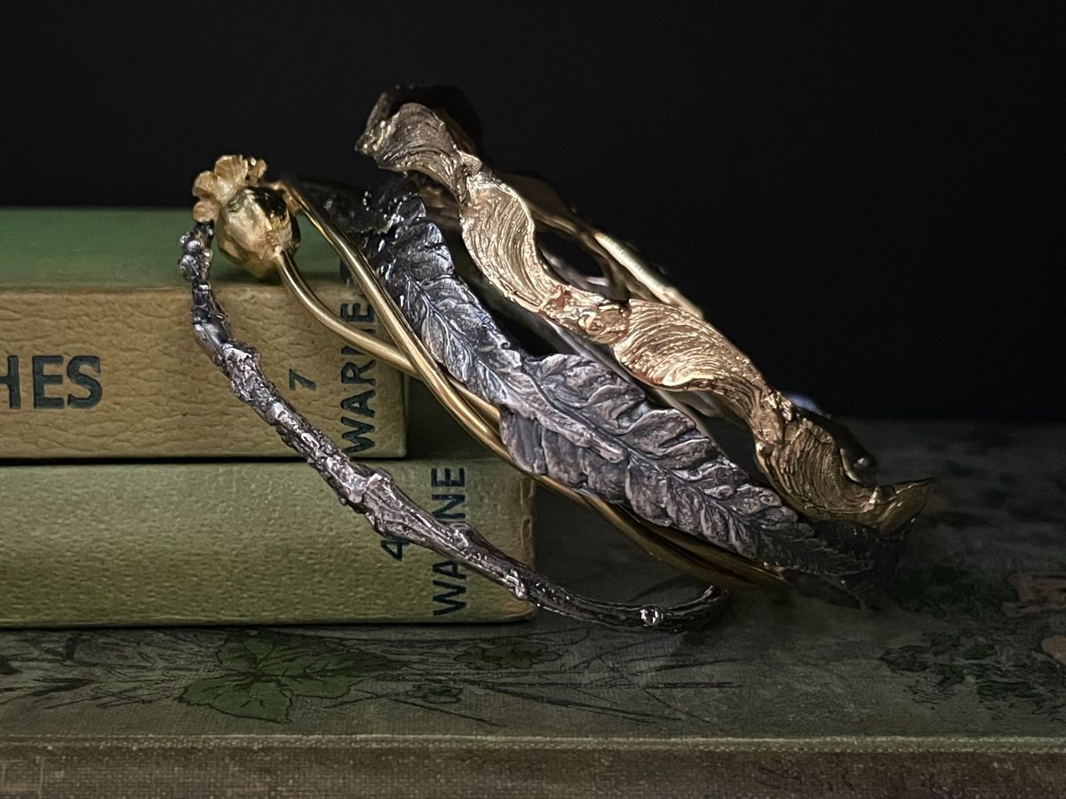Botanical Gold Bracelets now online