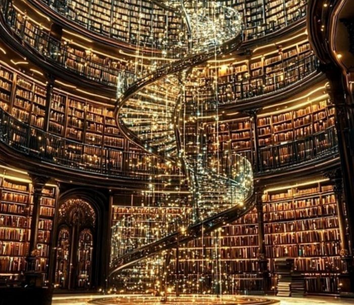 “But at night, when the library lamps are lit, 
    the outside world disappears and 
         nothing but the space of books 
             remains in existence...”📚📖🦉✍️👋💘

                 ― Alberto Manguel, "The Library at Night"

#BookChatWeekly