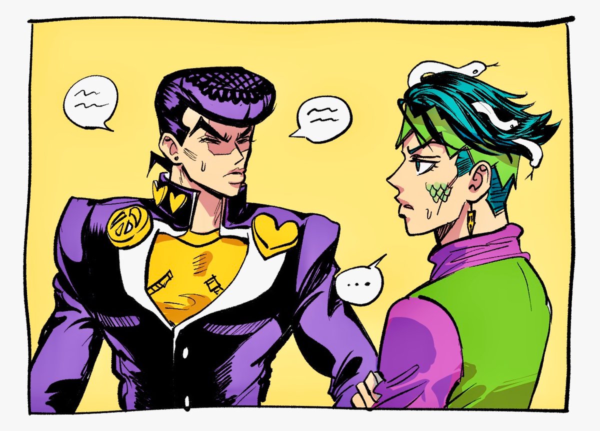 로장 露仗
메두사 로한 앞의 죠스케 (싸우는 상황 아님)
귀한 트친님 엔님께 영감을 받았습니다