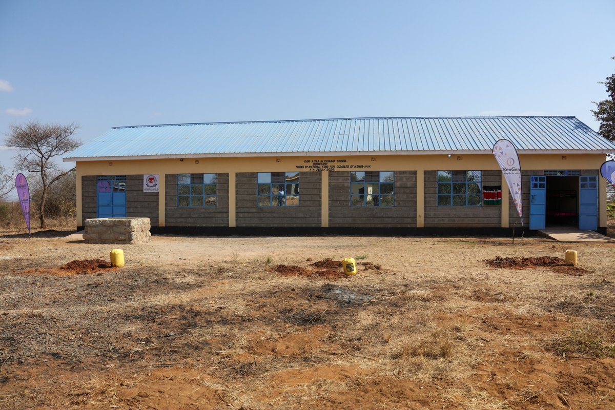 <a href="/KenGenKenya/">KenGenKenya</a>, in partnership with <a href="/TheNFDK/">National Fund for the Disabled of Kenya - NFDK</a>  has handed over a newly constructed and fully furnished twin dormitory at Liani-Kivaa Hearing Impaired Primary School, Machakos County, a mark of our dedication to advancing inclusive education and community empowerment. #KenGenCares^EM