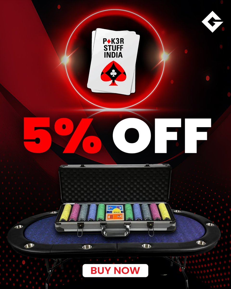 Level up your poker grind with the right gear. ♠️ 
Gutshot brings you an exclusive deal from Poker Stuff India. 🎯

🃏 Discount: Get 5% off
🛒 Shop link: pokerstuffindia.com/?ref=7 

🔥 Don’t miss out on the perfect accessories for your game.

#PokerMerchandise #PokerLife #PokerGear