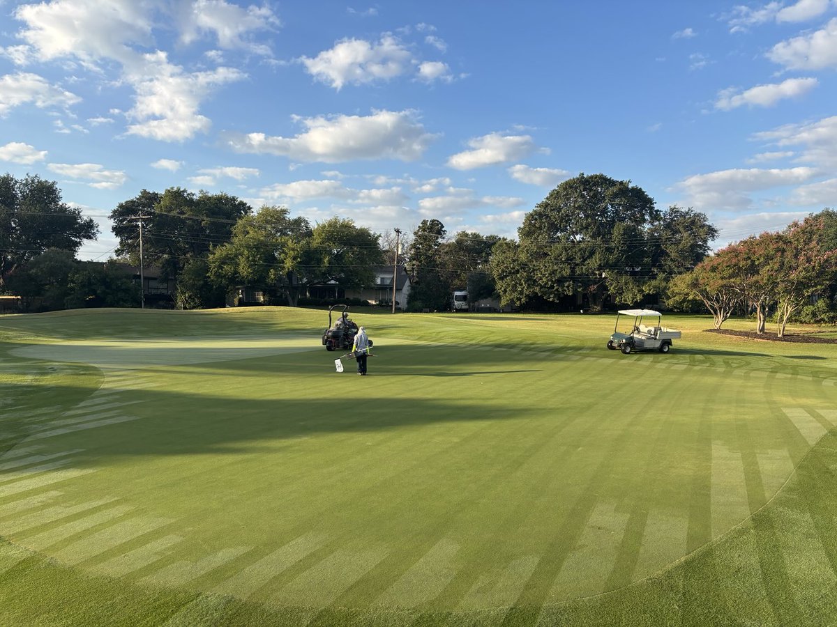 First day of Club championship. Greens mowed and roll. Things are looking pretty good! #canyoncreekcc