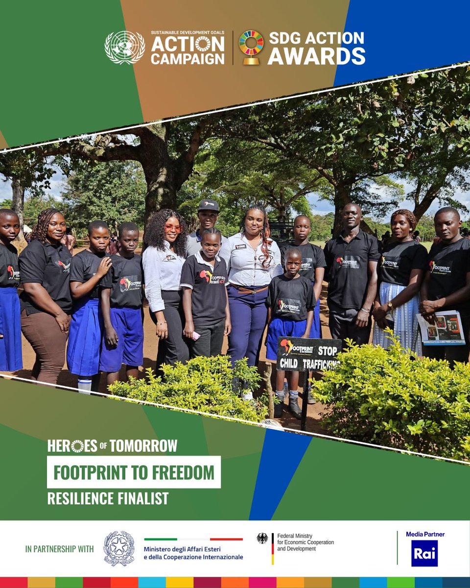 FootprintFreedo's tweet image. Honored to be a Resilience Finalist in the 2025 @UN #SDGAwards! 
With 5M+ people reached, 500+ partnerships &amp;amp; our @African Survivor Coalition across 54 countries, we’re turning resilience into leadership &amp;amp; real change.
#HeroesofTomorrowFinalist #FootprinttoFreedom
