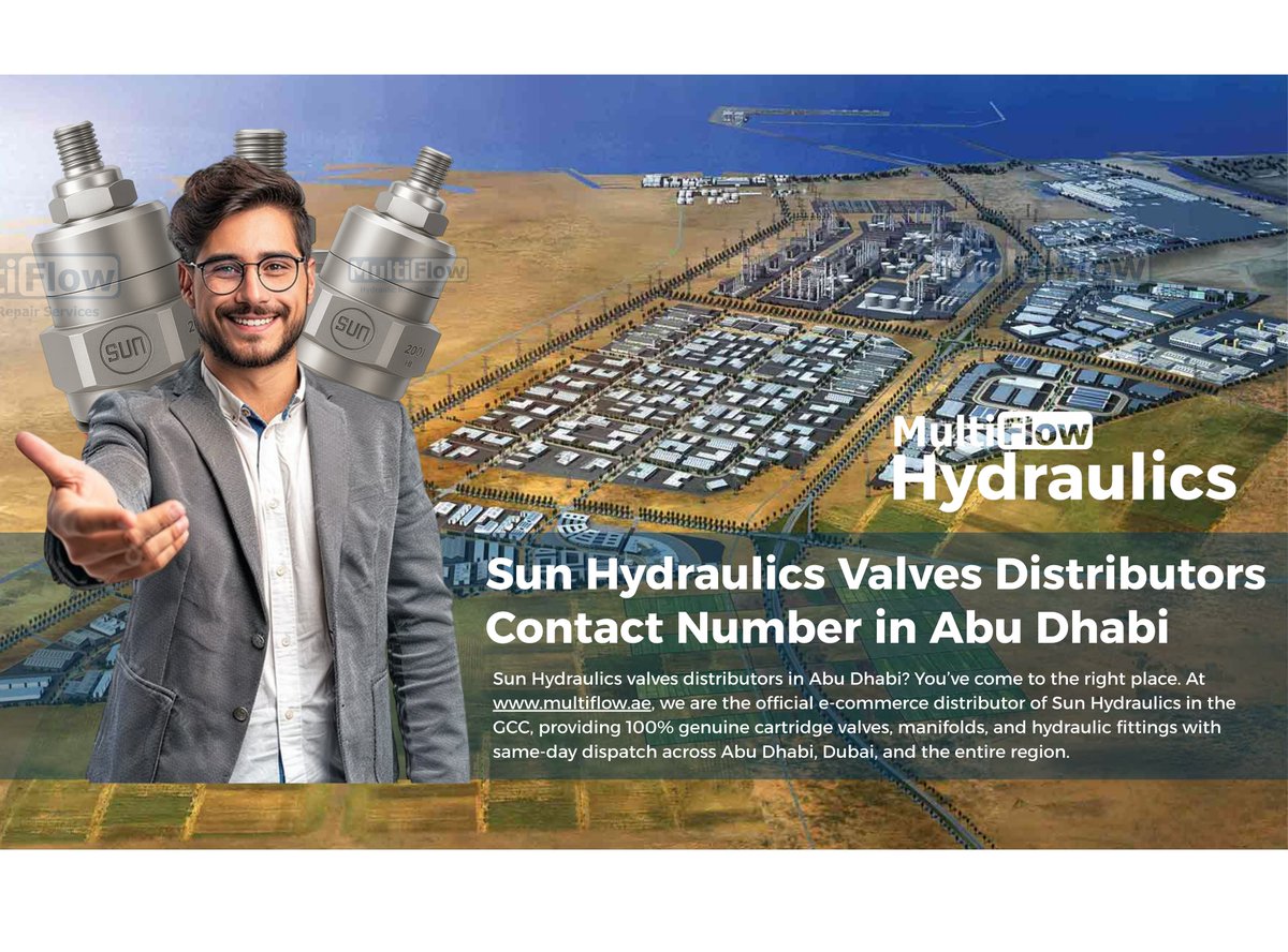 MultiFlowUAE's tweet photo. Sun Hydraulics valves distributors in Abu Dhabi📞
You’ve come to the right place! At https://t.co/PF3PD6leNO, we’re the GCC distributor 
#SunHydraulics #HydraulicValves #CartridgeValves #AbuDhabi #UAE #GenuineHydraulics #HydraulicManifolds #SunHydraulicsUAE #HydraulicSuppliersGCC https://t.co/tYYOuYwziS