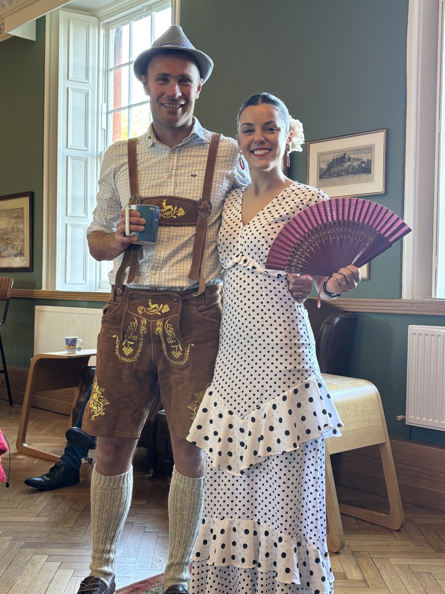 ShrewsburySch's tweet image. “Every new word is a step towards understanding, empathy &amp;amp; friendship.” – Mr Yardley, Head of German at Shrewsbury. We marked #EDLangs with quizzes, poetry, costumes &amp;amp; a delicious ‘languages’ themed lunch. #SeriousFun