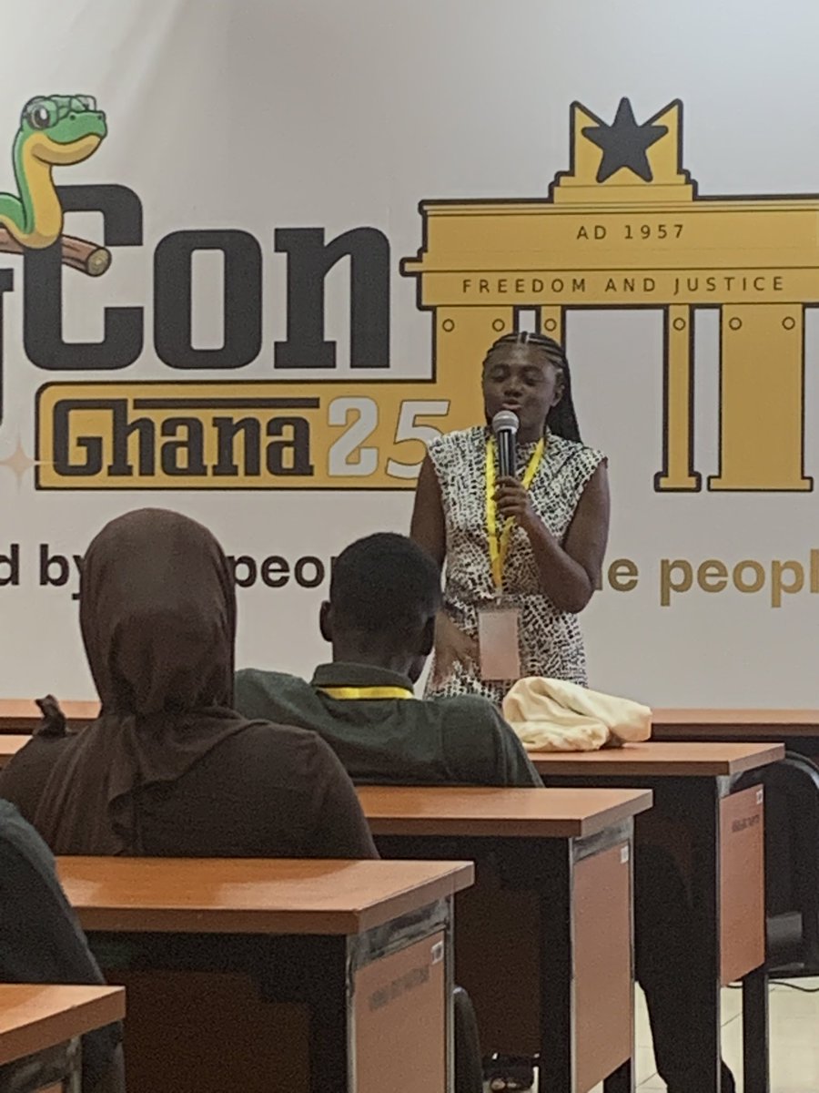 GraceOs56722428's tweet image. Be practical 
#PyConGhana2025
#PythonGhana