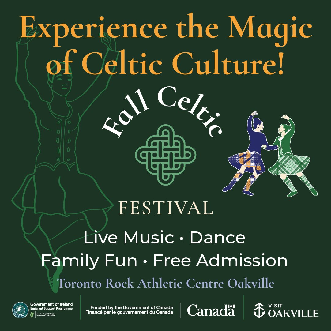 🍂 This weekend ditch the screens for real-life adventures at the #FallCelticFestival in Oakville ON! From live entertainment to sports &amp; hands-on fun, it’s the perfect day out for families, friends &amp; curious wanderers. 
📅 Sept 27-28/25 
⏰ 9-6 Daily 
🔗 fallcelticfestival.ca
