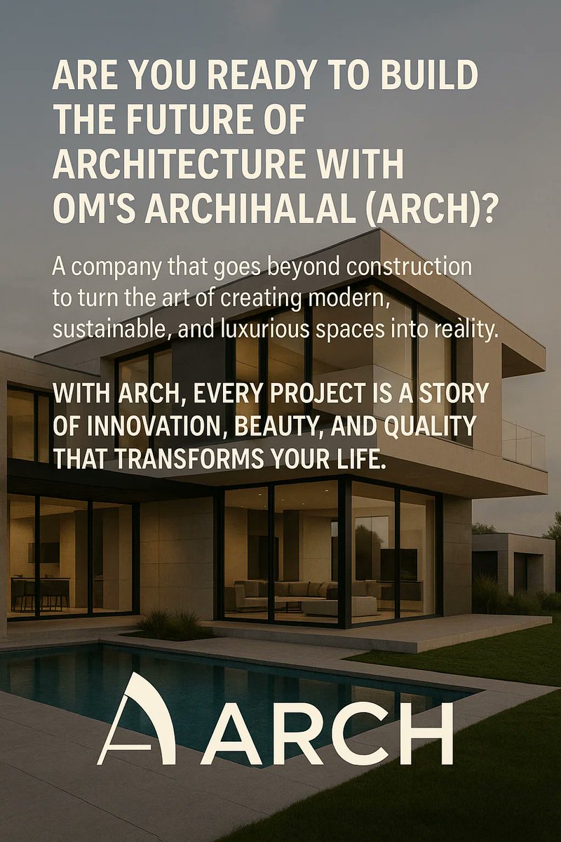 Nazanin5703's tweet image. (ARCH)Om&apos;s ArchiHalal 🏡👇
Building with vision creating with values
Your Company Name transforms architecture and construction with integrity sustainability and  commitment to the greater good at its heart
sidrastart.com/project/4cd6dc…
#ArchiHalal 
#HalalDesign 
@archihalal
@57Nznin