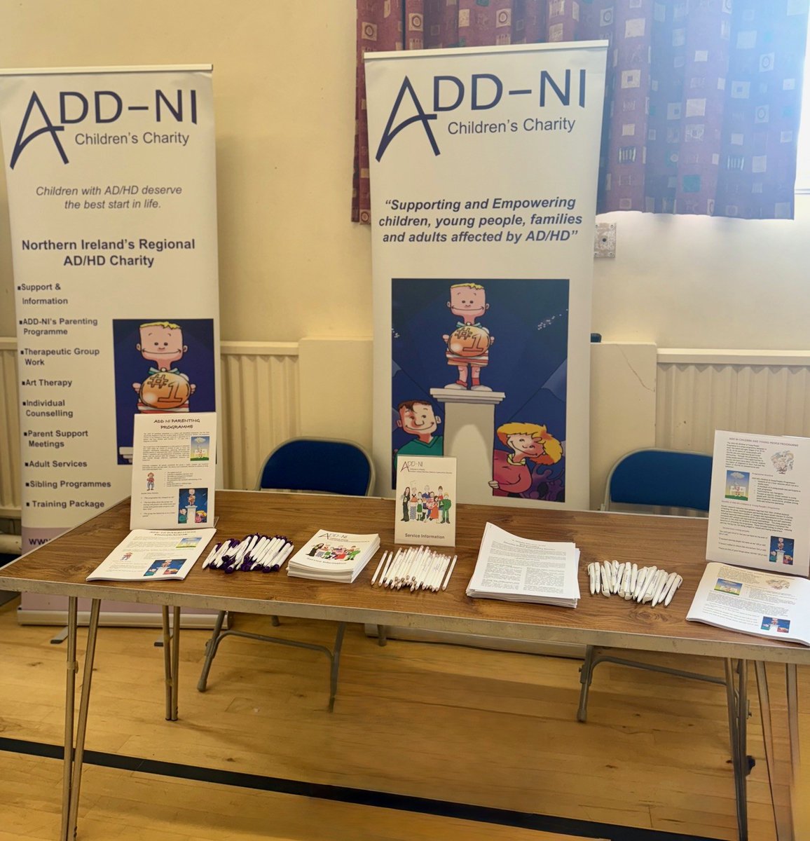 Huge thanks to Collette Walsh, Dr Gareth Hiscocks and of course Dr Matt McConkey from @southeasterntrust for having us yesterday at their ADHD Awareness Event for Parents/Carers. Lovely to have meet so many families and to have made lots of new connections 💜