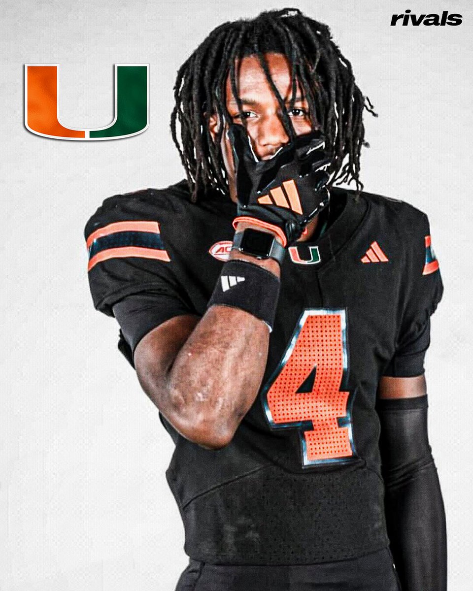 Rivals's tweet photo. Miami 4-star WR commit Somourian Wingo is locked in with the Canes, he tells @BenjaminRivals🙌

“I wanted to make it clear that I’m not interested in anyone else.”

Read: https://t.co/T5uS98kT96 https://t.co/ByCLwInp0c