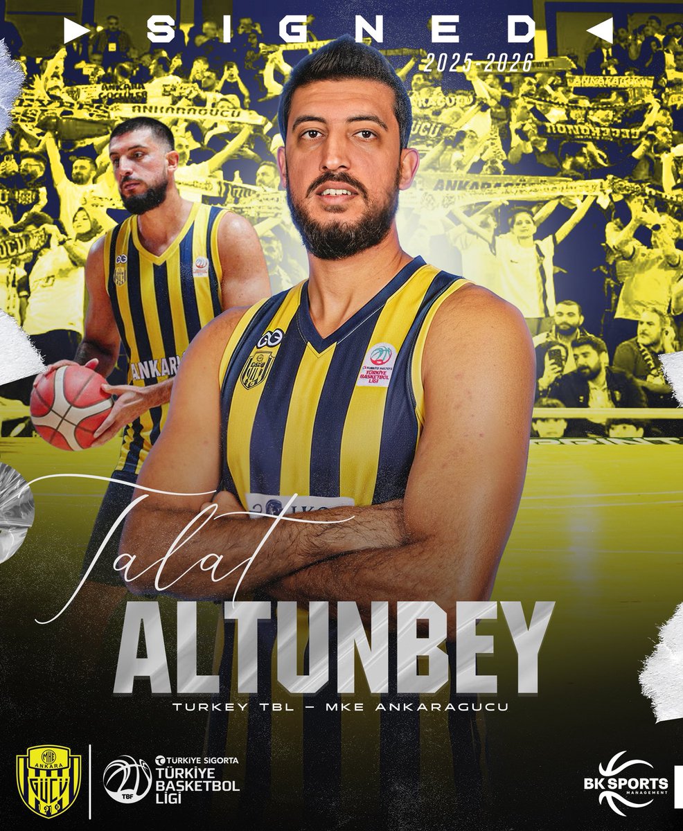 🤝 We are pleased to announce that our client Talat Altunbey signed a deal with 🇹🇷 Turkey TBL team MKE Ankaragücü until the end of 2025/26 season!