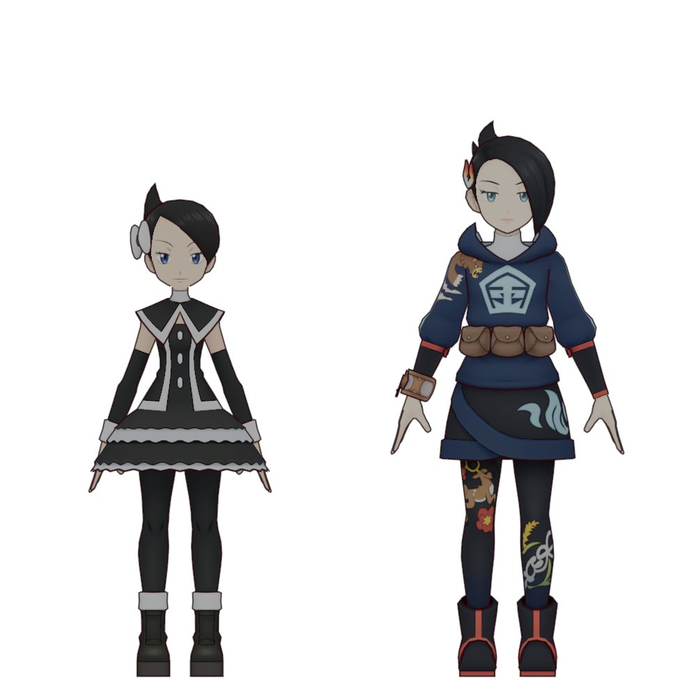 PokeMasModels's tweet image. Marley and Mai height comparison  

#PokémonMasters #PokémonMastersEX