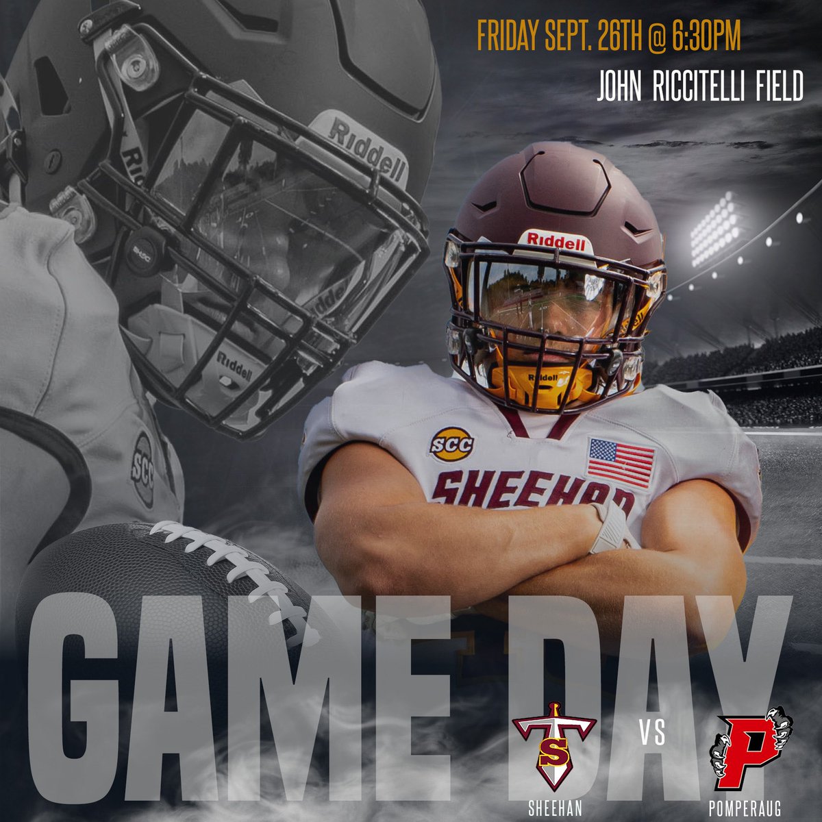 Home opener tonight vs Pomperaug 6:30pm. Great to be back on the Ricc!  🗡⚡️