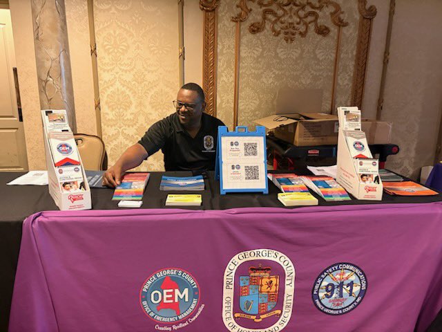 PGCountyOEM's tweet image. Yesterday we joined the Prince George’s County Family Caregivers Conference 2025, where our Emergency Planner Victoria led a workshop on disaster preparedness. Thank you PG County Dept. of Social Services for hosting this impactful event! 💜 #PGStrong #EmergencyPreparedness