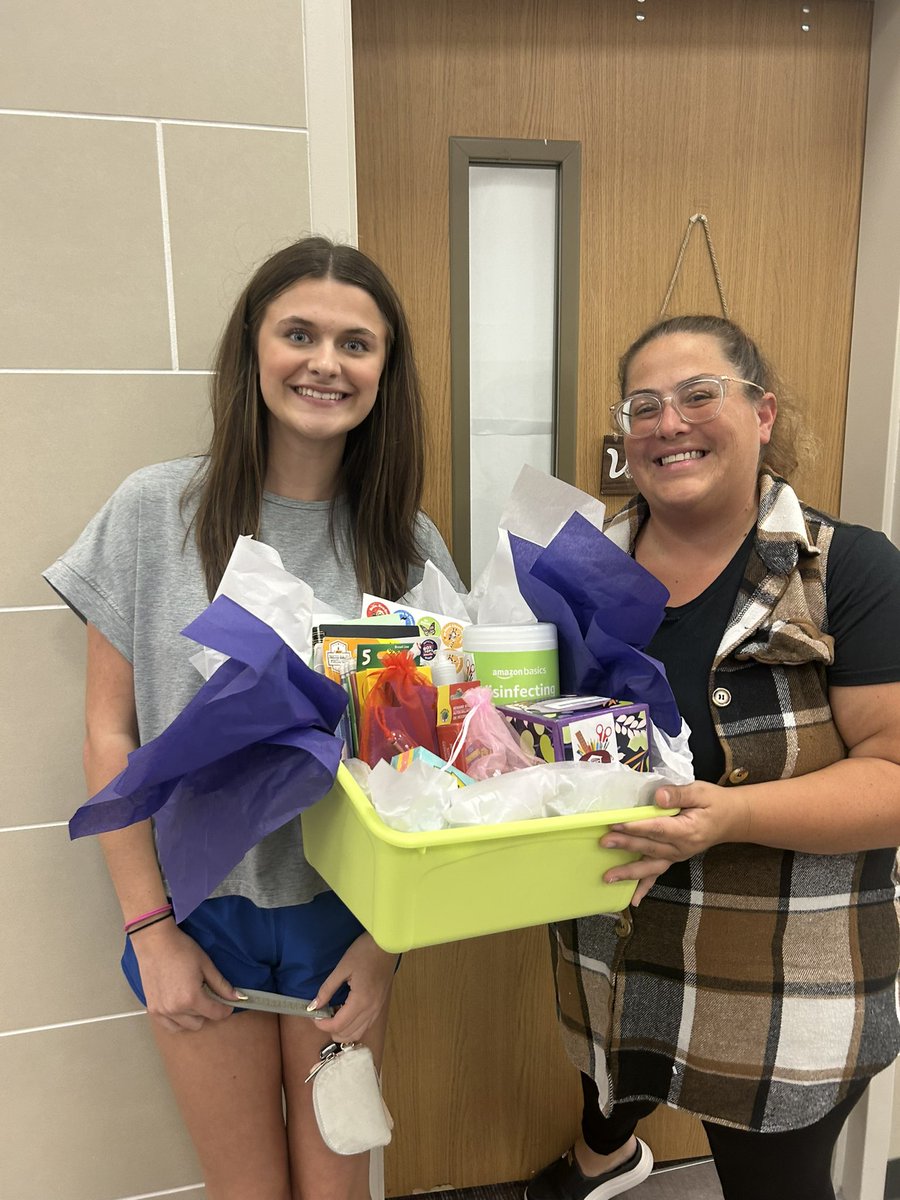 Our <a href="/NisdCTE/">NISD CTE</a> interns Ella &amp; Alaina from <a href="/ByronNelsonHigh/">Byron Nelson HS</a> delivered prizes to our Employee Giving prize winners! 🎉 Congrats to Casey Gabriel at <a href="/NHSTexans/">Northwest High School</a> and Danielle Basalay at <a href="/Hatfieldcougars/">Hatfield Elementary</a>! 

The campaign ends TODAY! 
➡️ nisdtx.org/employeegiving