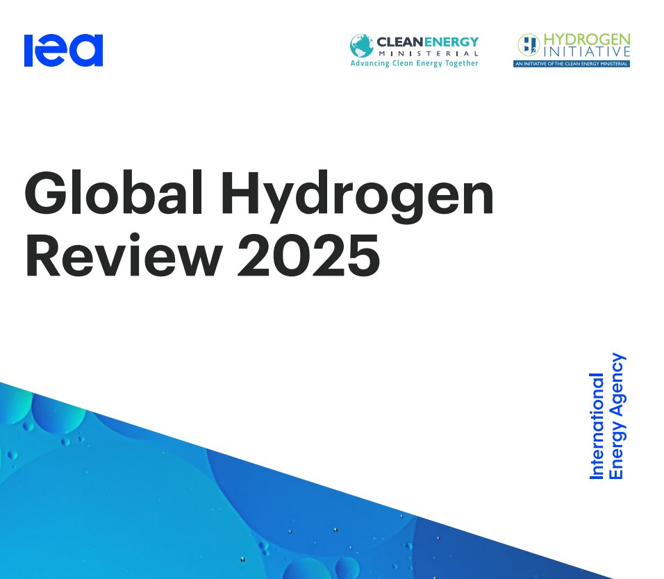 Edison4Gov's tweet image. #eTransition 
#IEA “Global Hydrogen Review 2025”
👉Domanda🌐#idrogeno 100Mln/t nel 2024

👉progetti già approvati sono in crescita e potrebbero portare la produzione a 4,2 Mln/t entro il 2030 (5 volte di più rispetto a oggi)

🔗per approfondire shorturl.at/u2Zwf