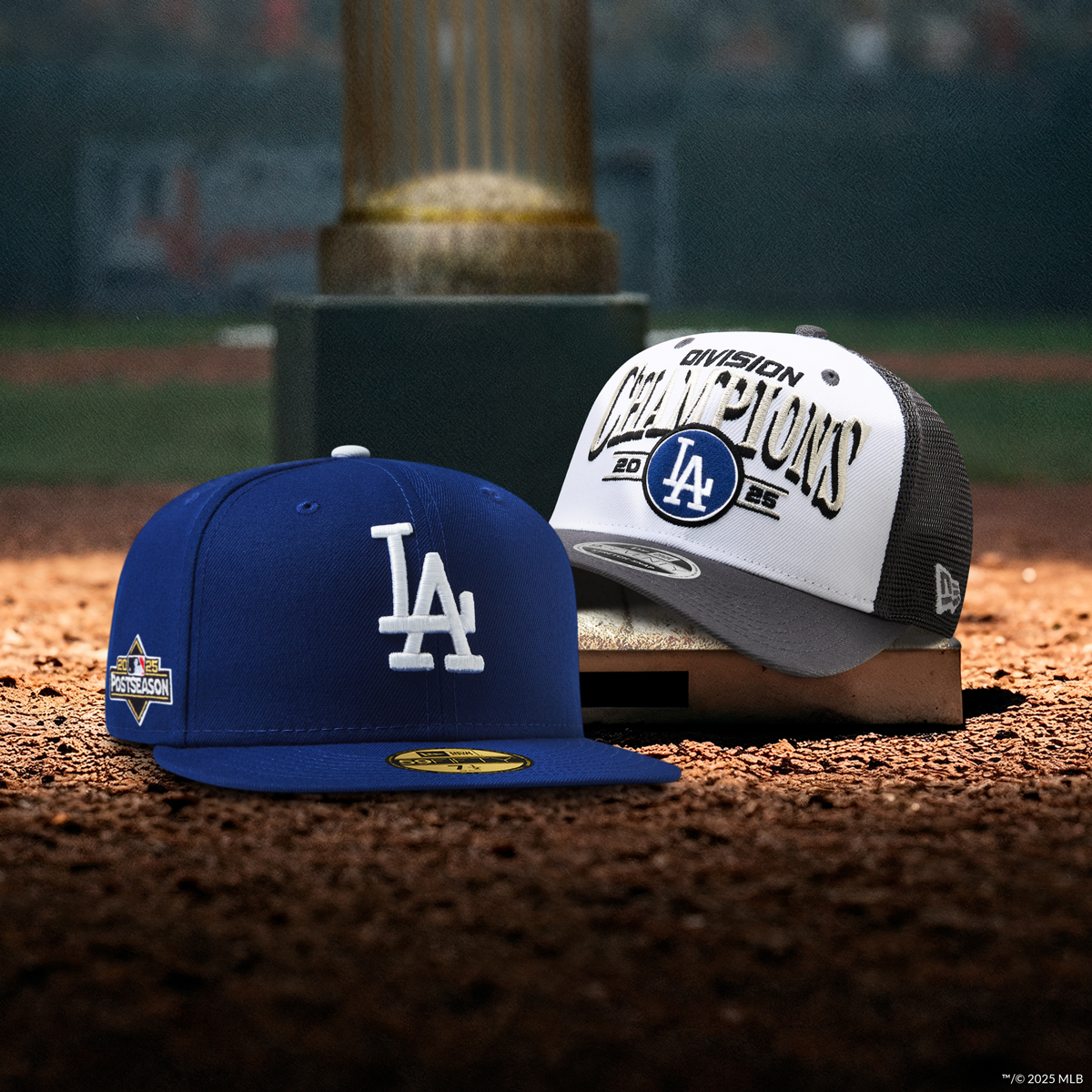 2025 NL WEST DIVISION Champions キャップ Los Angeles Dodgers 2025