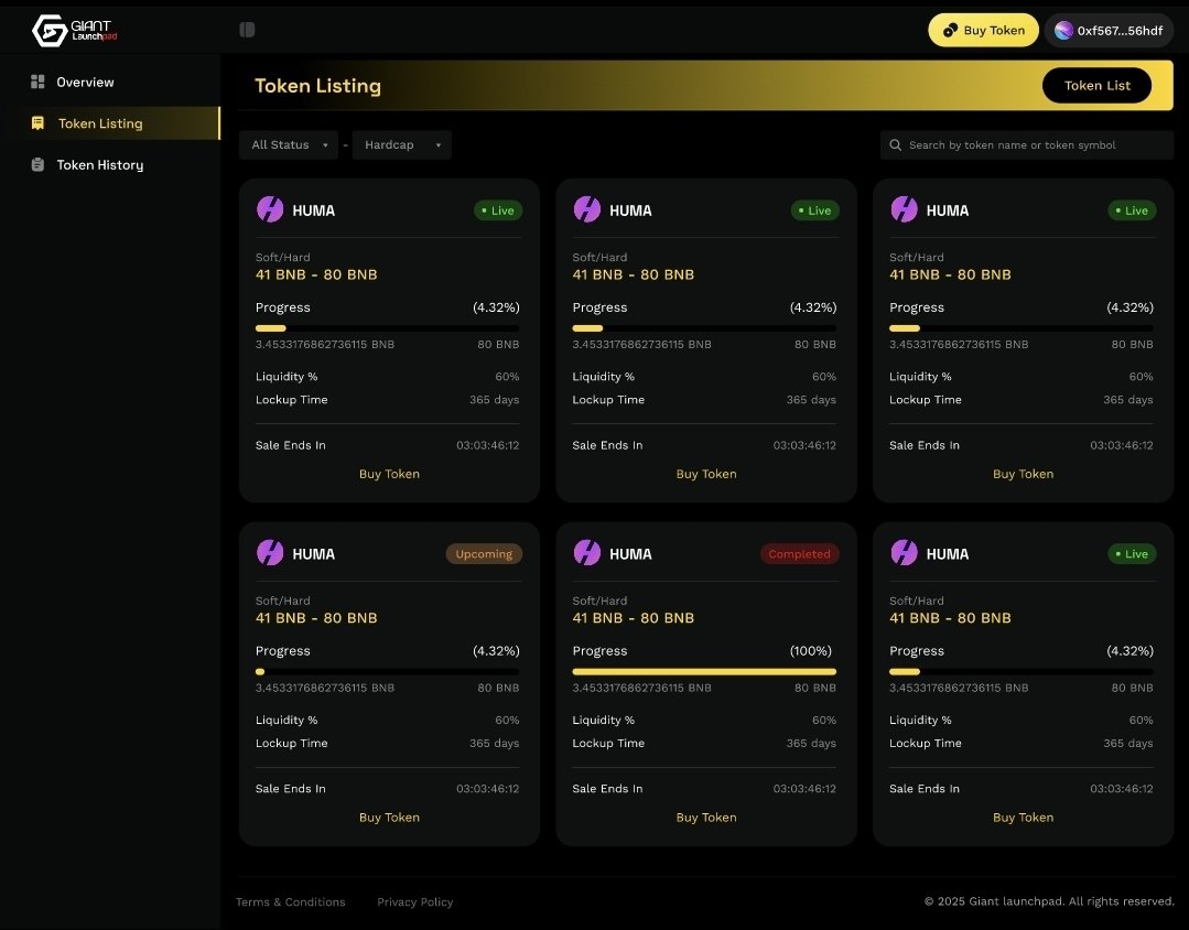 PhtEmmanuelO's tweet image. We are building a very strong and solid utility. Here’s a sneak peek into the design of @Giantlaunchpad.

Make sure you follow the handle and stay updated. Big things are coming! #GiantToken #Giantlaunchpad