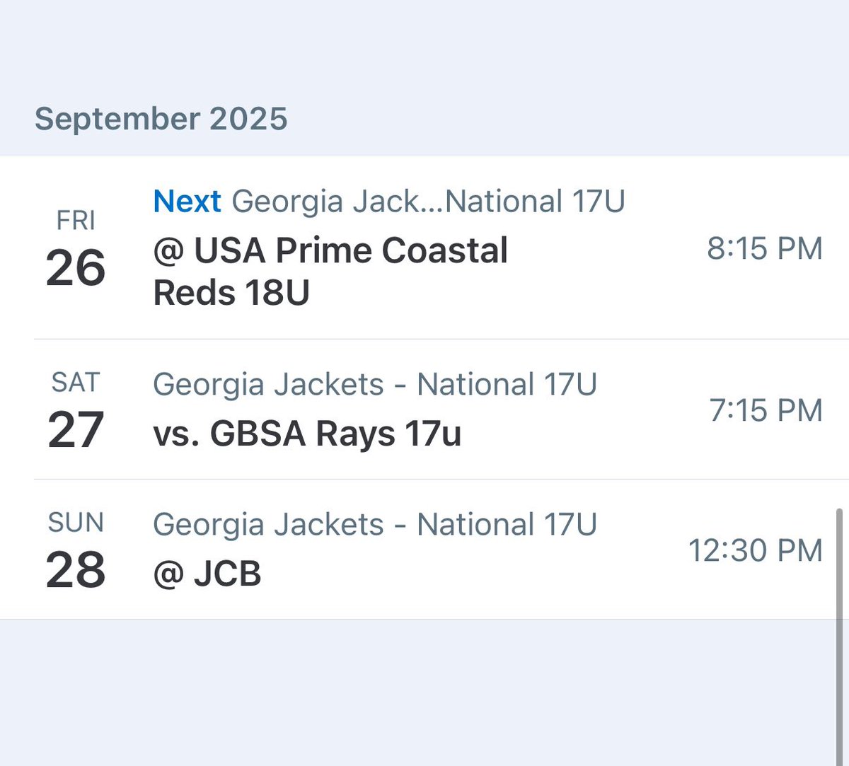 Lakepoint Schedule for this weekend! <a href="/KSchnall9/">Kevin Schnall</a> <a href="/BVanderglas/">Brad Vanderglas</a> <a href="/rob_collison/">Rob Collison</a> <a href="/CoachMegahee/">Ty Megahee</a> <a href="/T_norm3/">Terence Norman</a> <a href="/KSUOwlsBaseball/">Kennesaw State Baseball</a> <a href="/TShewmaker43/">Tyler Shewmaker</a> <a href="/CCUSchill/">Matt Schilling</a> <a href="/frederic_1851/">Frederic Reynolds</a> <a href="/CoachMonteLee/">Monte Lee</a> <a href="/CoachTRooney/">Terry Rooney</a> <a href="/PMainieriSC10/">Paul Mainieri</a>