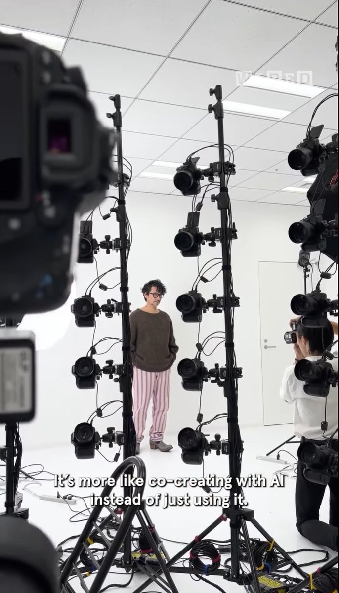 Hideo Kojima about use of AI: "I think of AI as more of a friend. I see a future where I stay one step ahead, creating together with AI. It's more the co-creation with AI instead of just using it". 

Bravo, Kojima-san! <a href="/HIDEO_KOJIMA_EN/">HIDEO_KOJIMA</a>

via <a href="/wired_jp/">WIRED.jp</a> instagram.com/reel/DPECvLZjF…