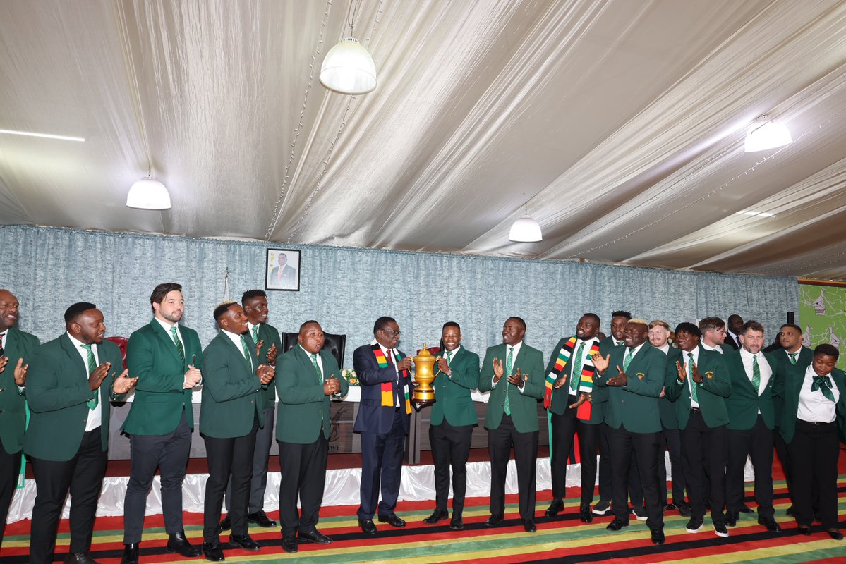 Congratulations to the Sables on qualifying for the 2027 Rugby World Cup in Australia, our first since 1991. By defeating Morocco, Kenya &amp; Namibia, you’ve lifted the Zimbabwean flag high. You are ambassadors of our nation and your conduct, courage, and character are a testament