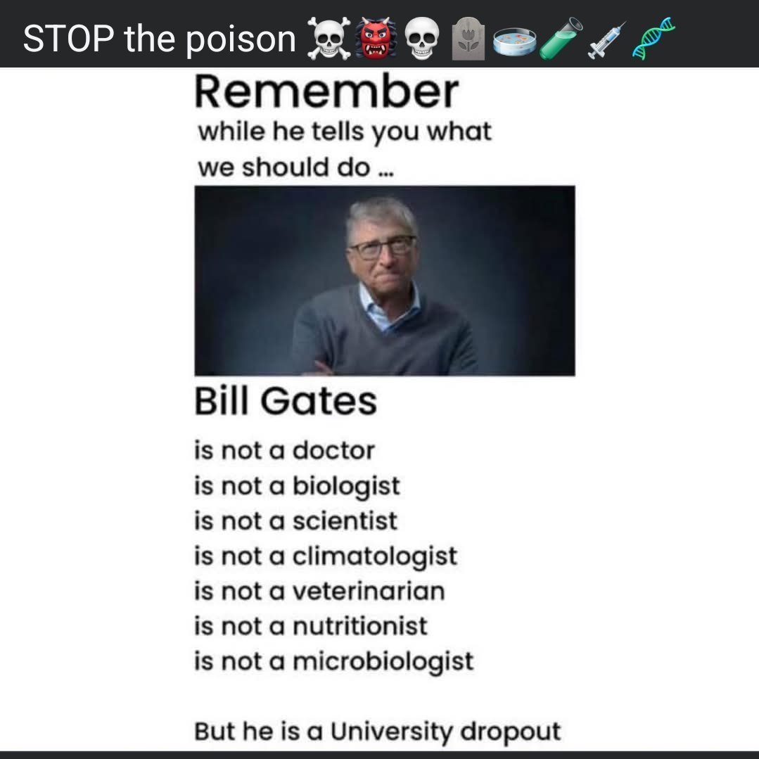 <a href="/WallStreetMav/">Wall Street Mav</a> Remember that Bill Gates is pushing products that he has invested his money into.
