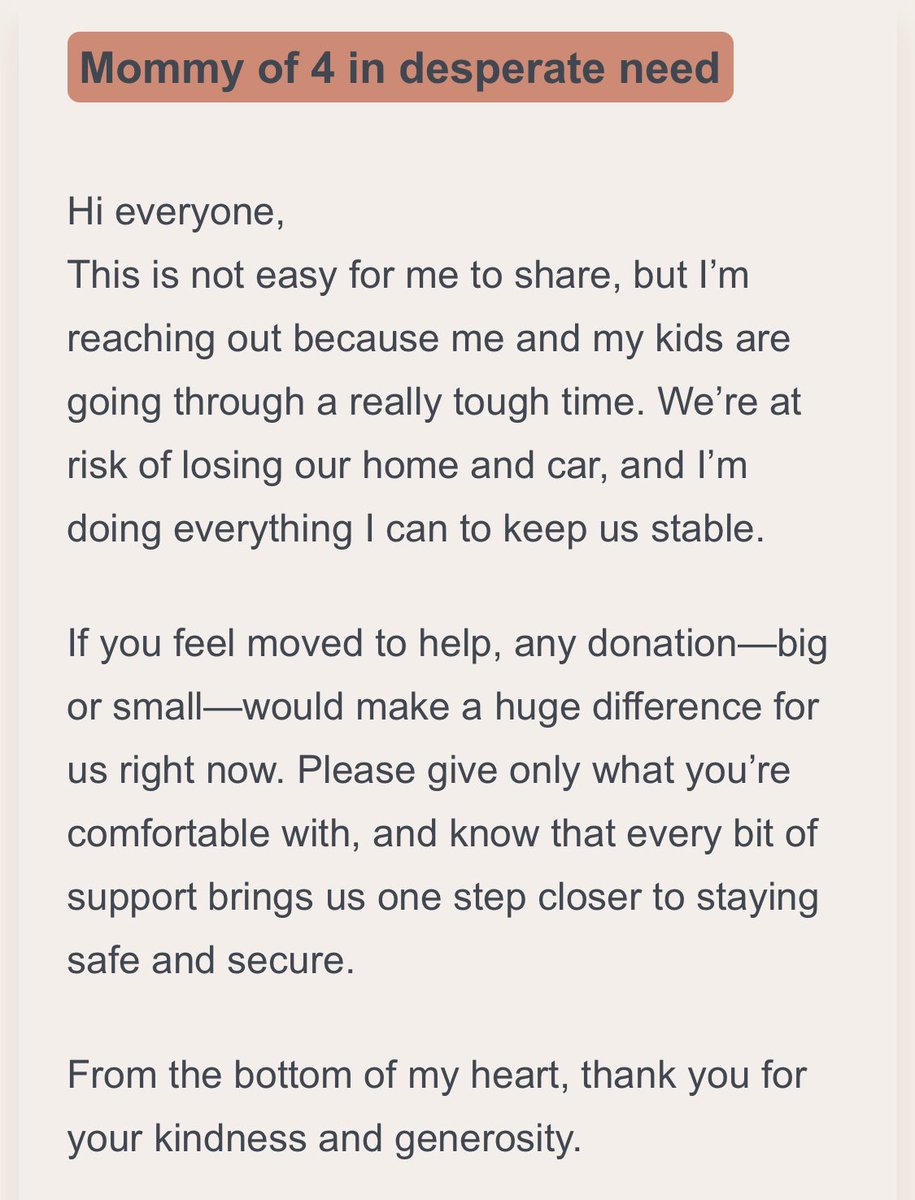 miiriya1's tweet image. A Black Mother of 4 about to lose her house and car, is in desperate need of help. She recently went through difficult financial hardship and is trying to get back on track. If we each give $1 she’ll reach her goal. We’ve helped 153 people so far, let’s keep going.