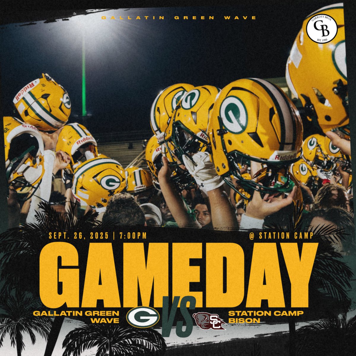 GHSWaveFootball's tweet photo. 🚨IT'S GAMEDAY🚨

🗓️ 9/26/25
🚌 @ Station Camp
⌚️ 7:00pm
🏆Mayors Cup
#GWP #DMGB https://t.co/sm6ty6EOr5