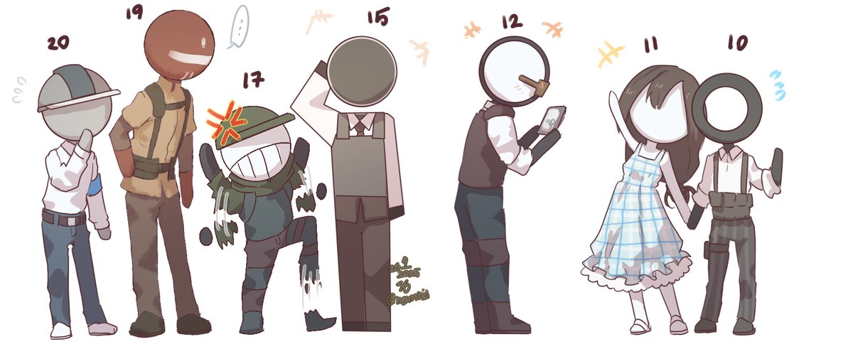 From the latest popularity poll results
P.S. I didn't draw everyone, like "I" and the train driver. I'm thinking of changing the design again, but it probably won't happen anytime soon. #alanbecker #alanbeckerfanart #AnimationvsMinecraft #animationvsanimator #mercenaries