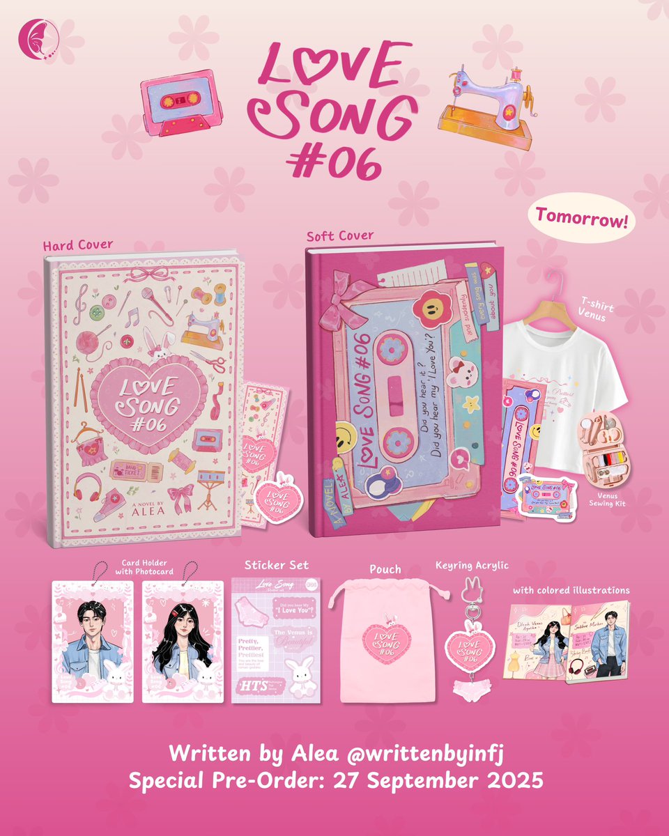 [📌 REVEAL HARGA • LOVE SONG #06 BY ALEA <a href="/WRITTENBYINFJ/">ALE</a> 🐰🎀 ]

🧵 SPECIAL PRE-ORDER — 27 SEPTEMBER s/d 04 OKTOBER 2025
🥁 Pukul 15.00 WIB
🧶 LIMITED!

Belum sempat jemput kemarin? Sekarang waktunya untuk ikutan PO kali ini 🥳