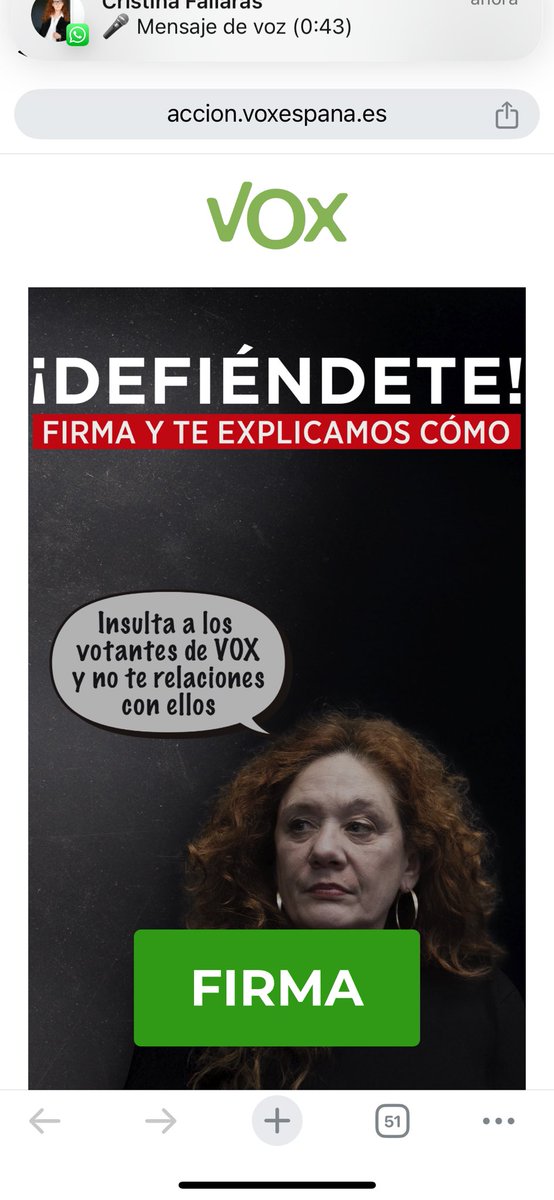 IrantzuVarela's tweet photo. A VER
HAY UN PARTIDO POLITICO CON REPRESENTACION PARLAMENTARIA ORGANIZANDO UNA PERSECUCION CONTRA UNA PERIODISTA
ESO ES FASCISMO!
⁦@IgualdadGob⁩ ⁦@interiorgob⁩ ⁦@amnistiaespana⁩ ⁦@ReporterosSin⁩ HOLA! https://t.co/iraw1cHX2F