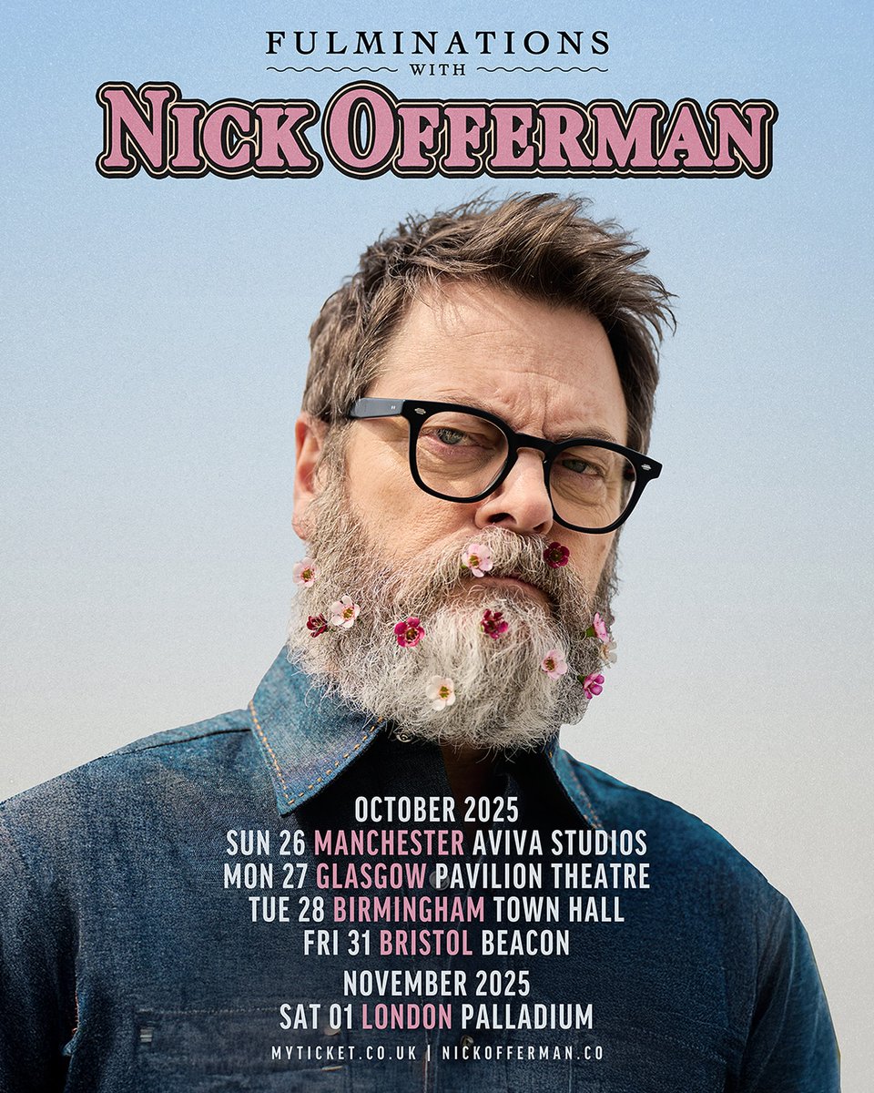 stereoboard's tweet image. ICYMI // Here&apos;s some news that could EVEN crack a smile from Ron Swanson: Emmy-winning actor @Nick_Offerman is bringing comedy, stories and woodworking wisdom to the UK this October on his Fulminations Tour!

Grab tickets now 👉 tinyurl.com/ywt2czuh