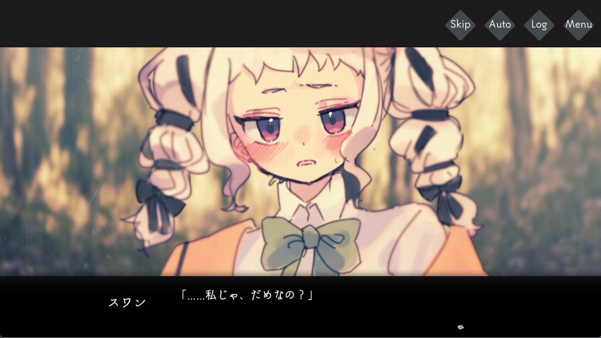 NbNbNebikun's tweet photo. 魔女学校　森の立入禁止区域にて
初恋に惑う短編百合ADV『#夢堕ちのメルメ』
夢見がちな少女が奔放な先輩に誑かされたりするお話です。
完成したので近日中に公開予定🎀
#プレミアムノベルゲ制デー https://t.co/N2eqV1RVRf